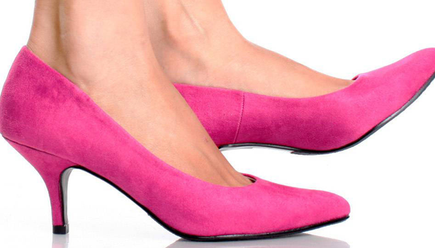Hot Pink Kitten Heels